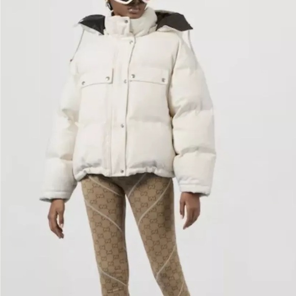 Authentic Gucci Leggings Monogram GG Print Stretch Women’s  Pants Size L $920 - Picture 5 of 14